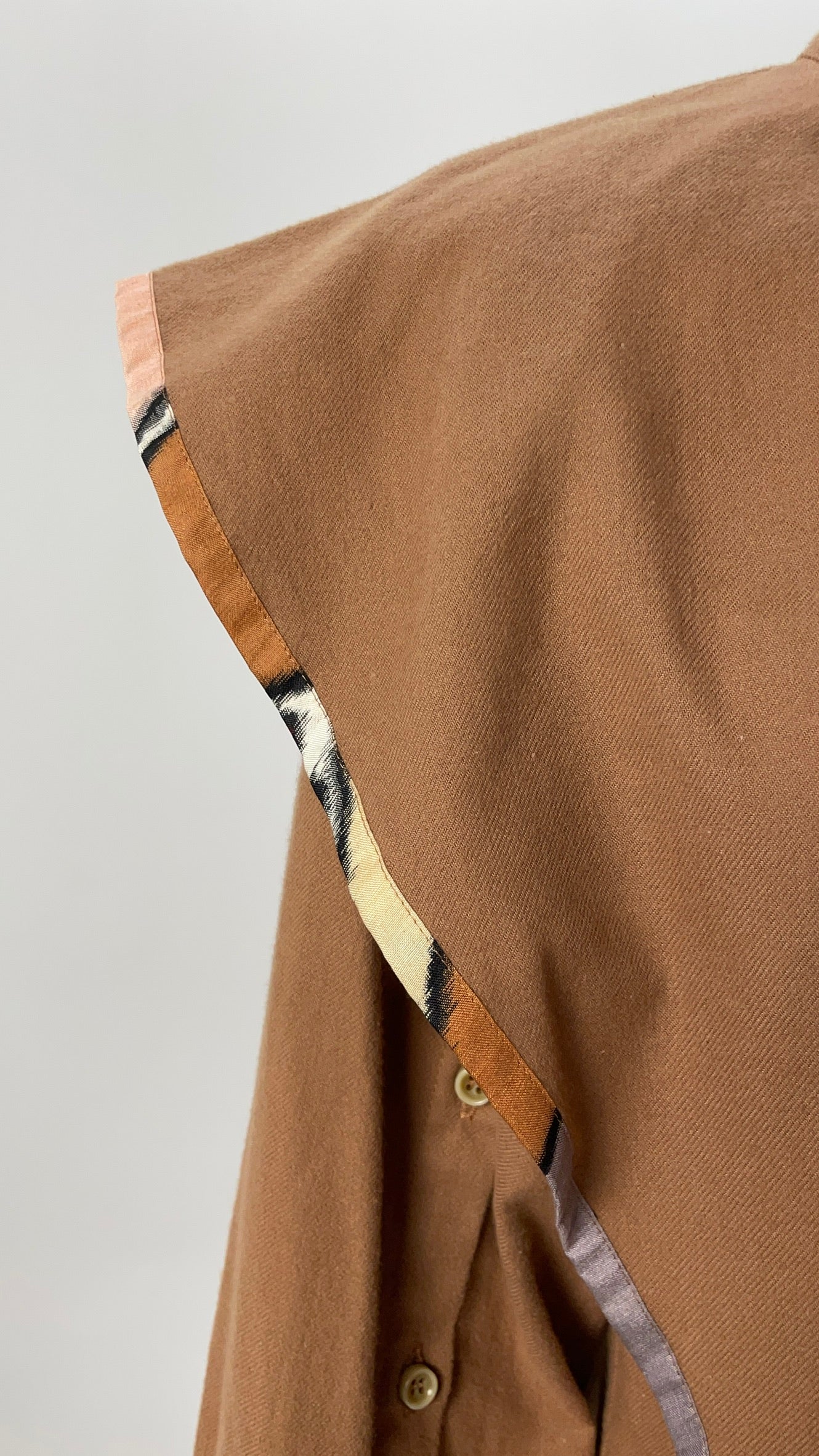 3way cape style one-piece / Mocha