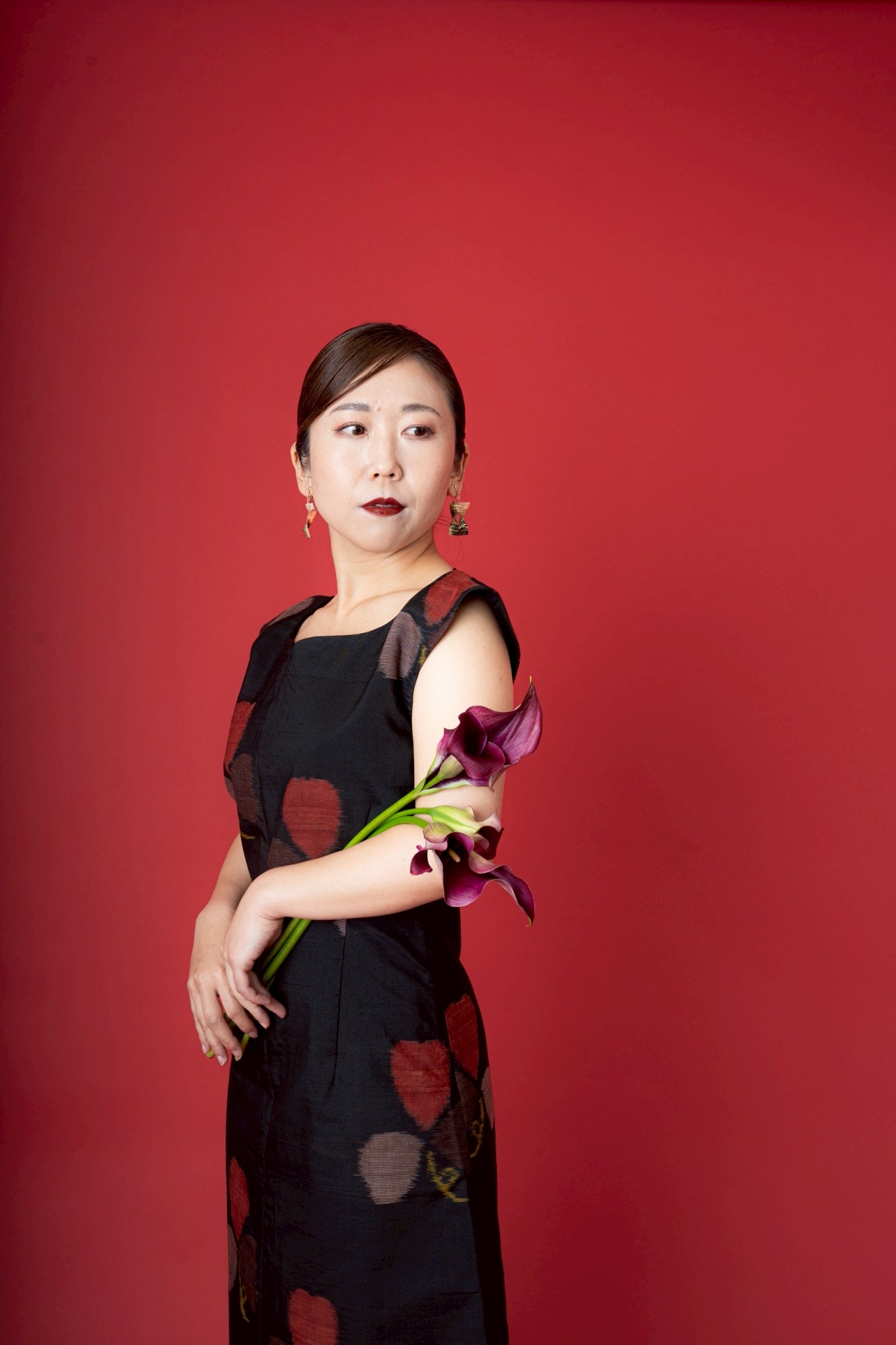 Kimono Cocktail Dress Mitsuba (M size)