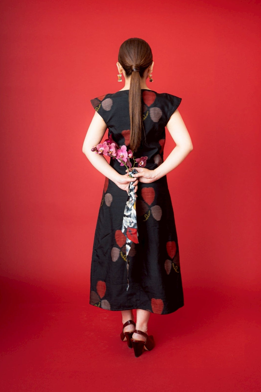 Kimono Cocktail Dress Mitsuba (M size)