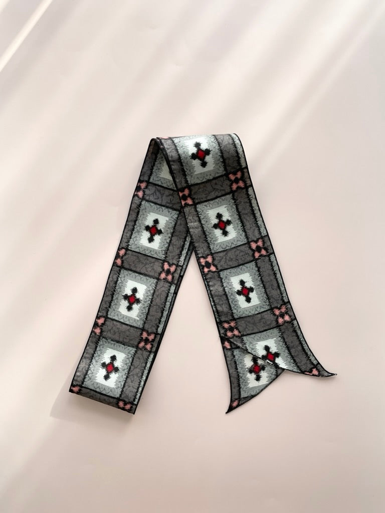 meisen scarf|Grey x Pink