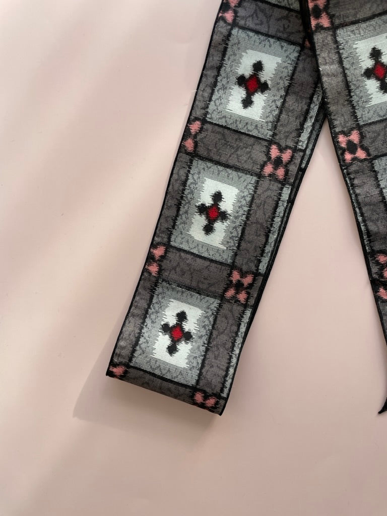 meisen scarf|Grey x Pink
