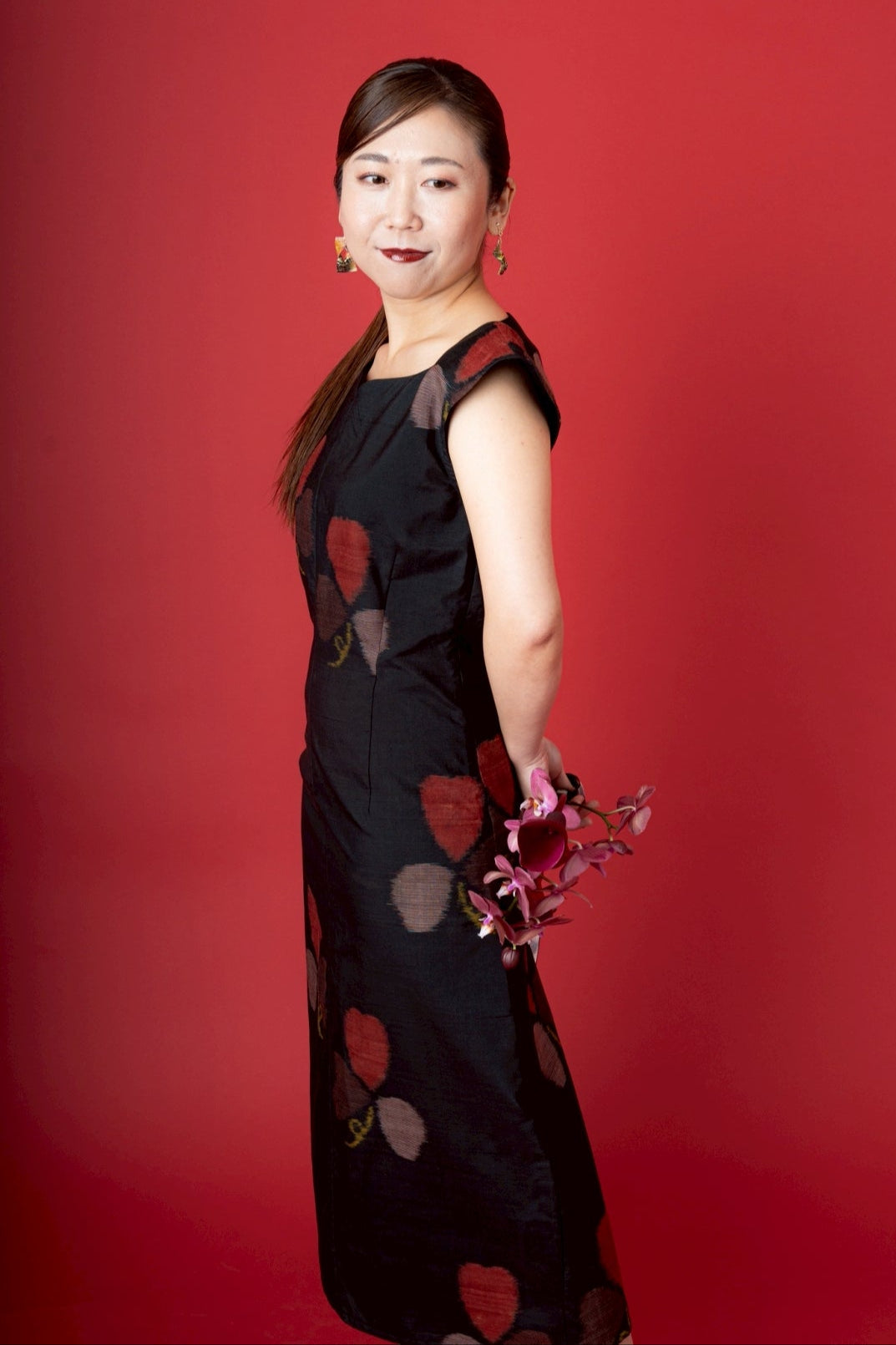 Kimono Cocktail Dress Mitsuba (M size)