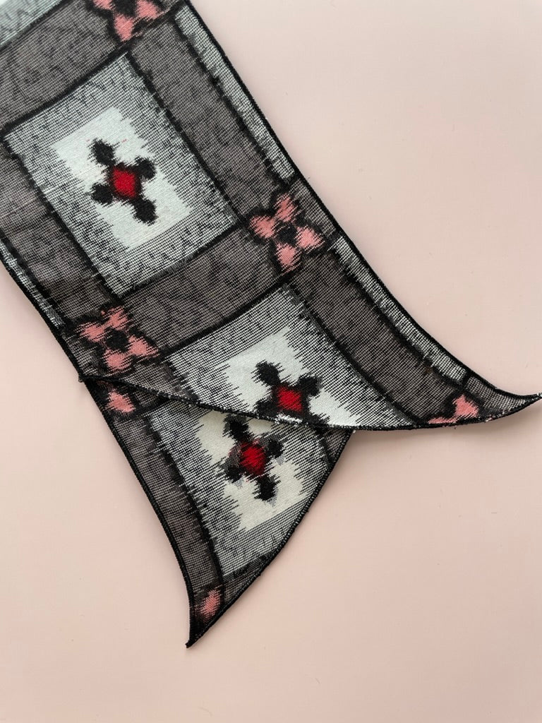 meisen scarf|Grey x Pink
