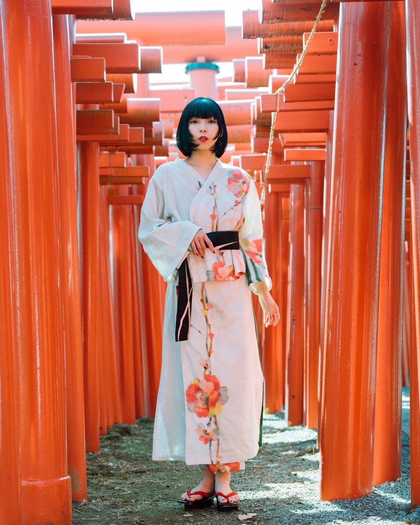 浴衣風セットアップ TOPS