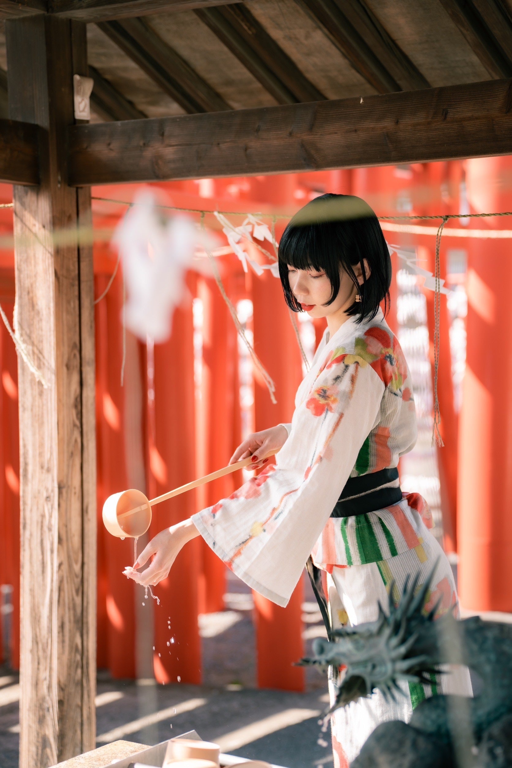 Yukata-style set-up TOPS