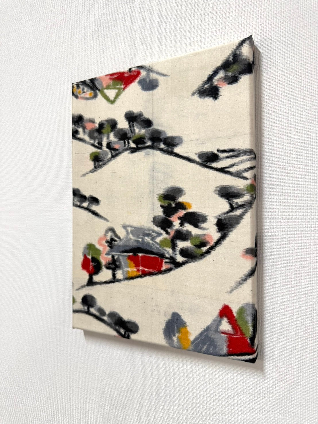 伊勢崎銘仙アートパネル「里山」|一点物