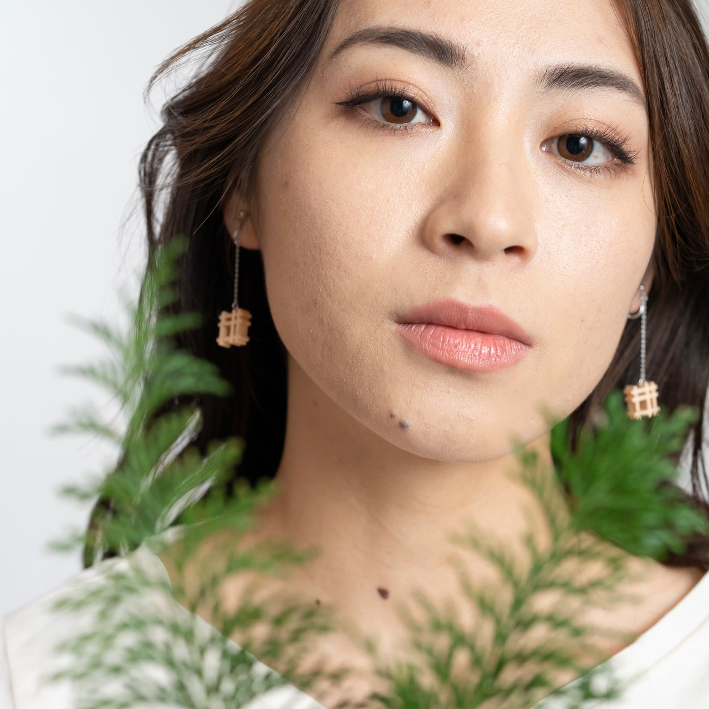 【ひのき】“絣組子”ピアス・イヤリング