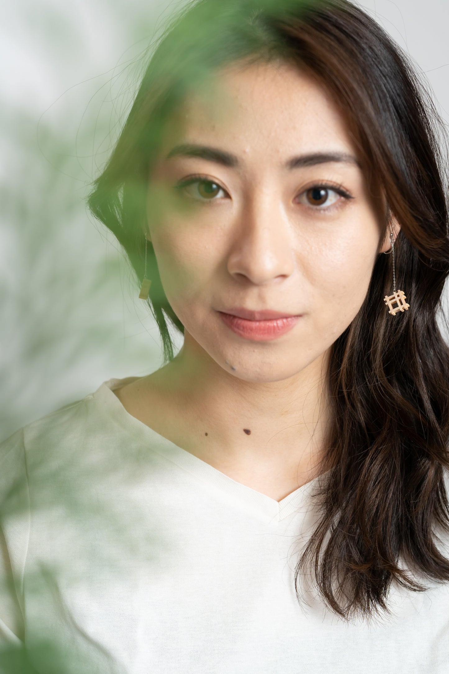 【ひのき】“絣組子”ピアス・イヤリング