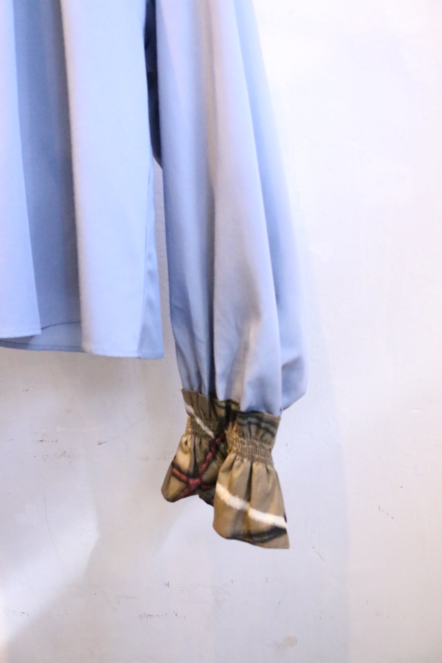 Olive Meisen Square Neck Blouse -blue-
