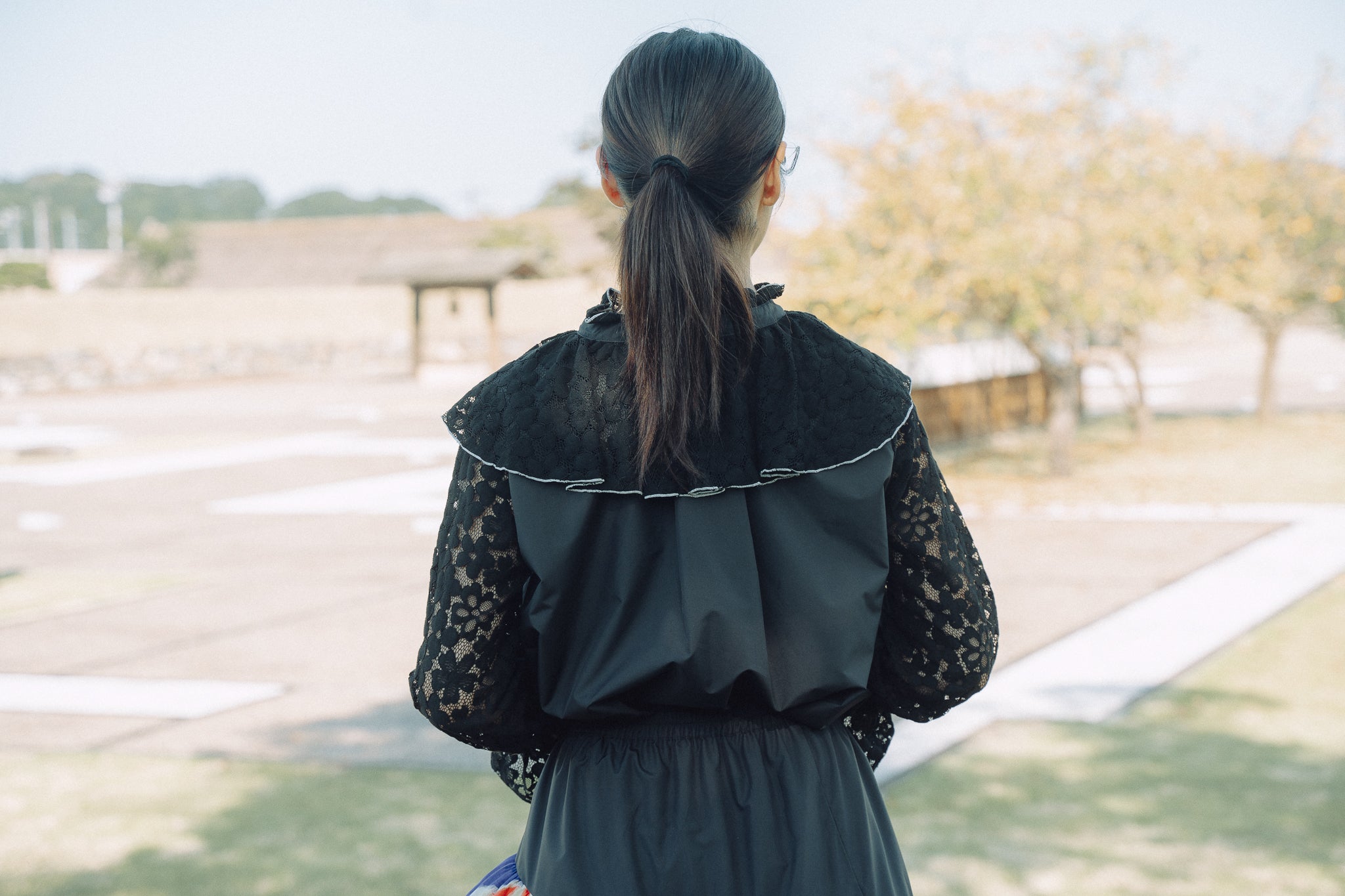 アップサイクルレースブラウス Lace blouse