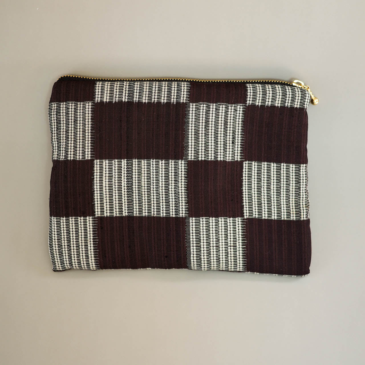 quilted pouch ichimatsu