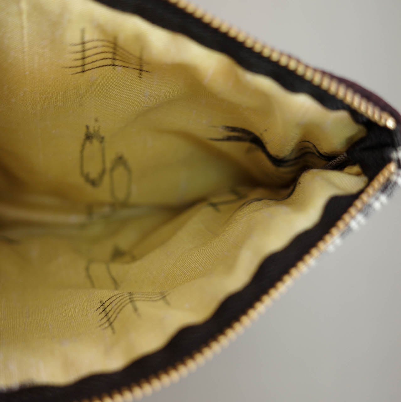 quilted pouch ichimatsu