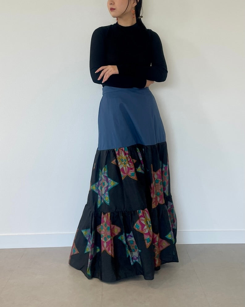Petals -Meisen Teayard Skirt navy-
