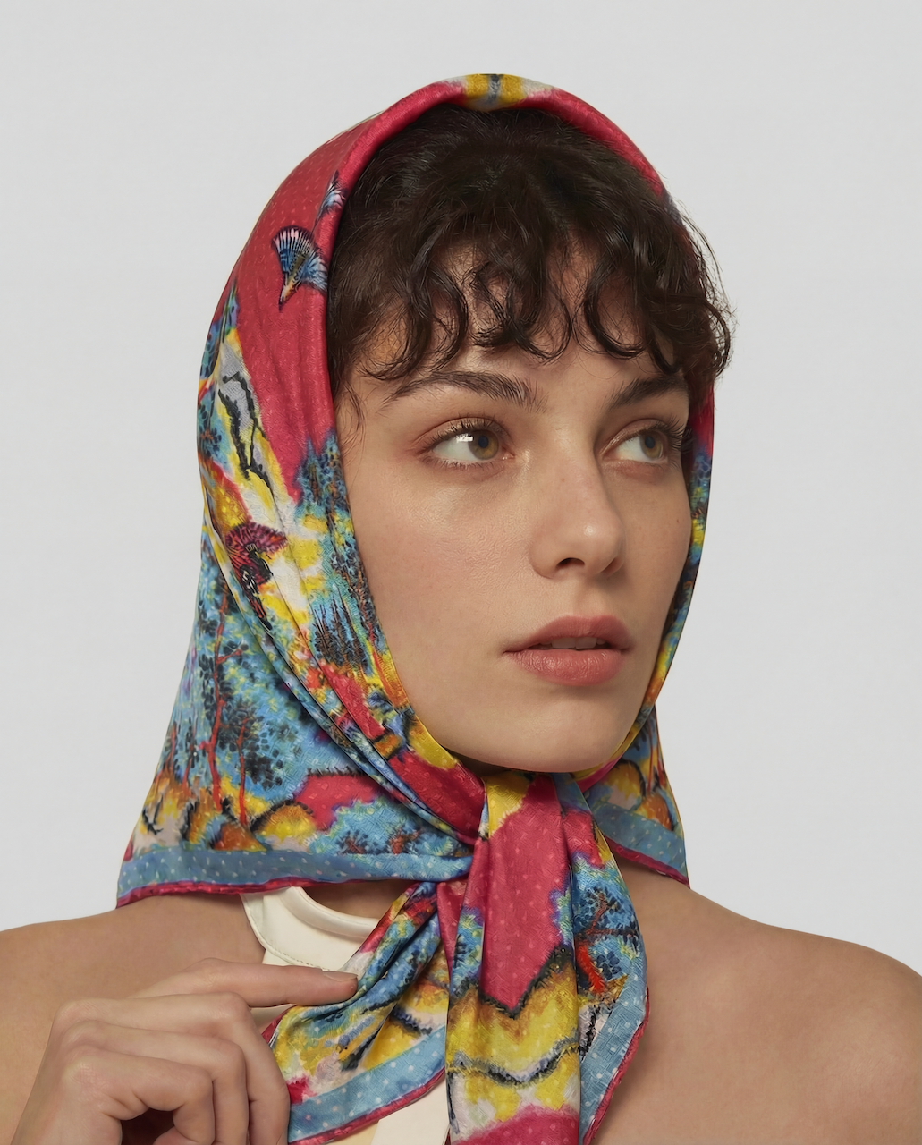 Silk Scarf "Violet"