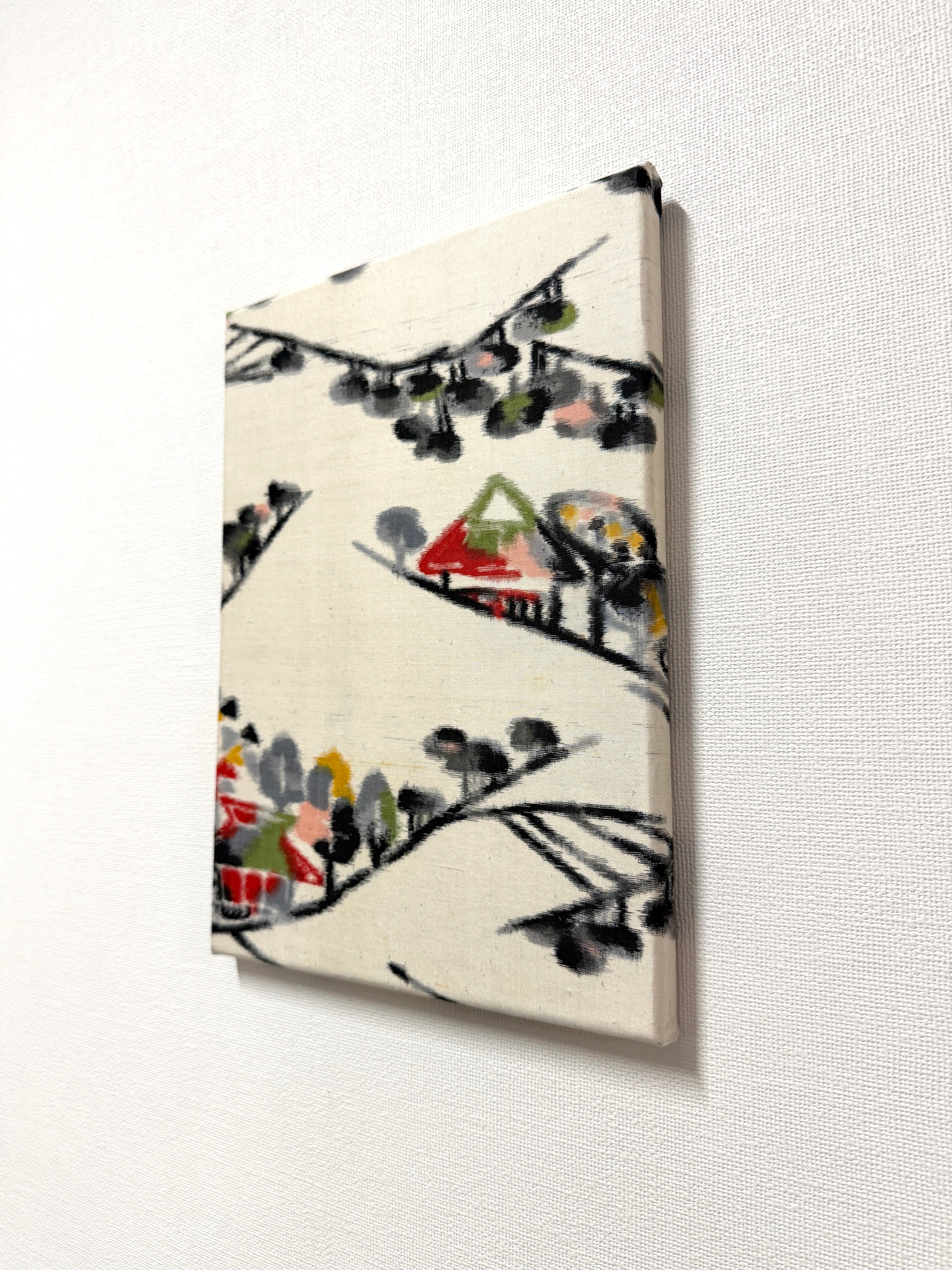 伊勢崎銘仙アートパネル「里山」｜一点物