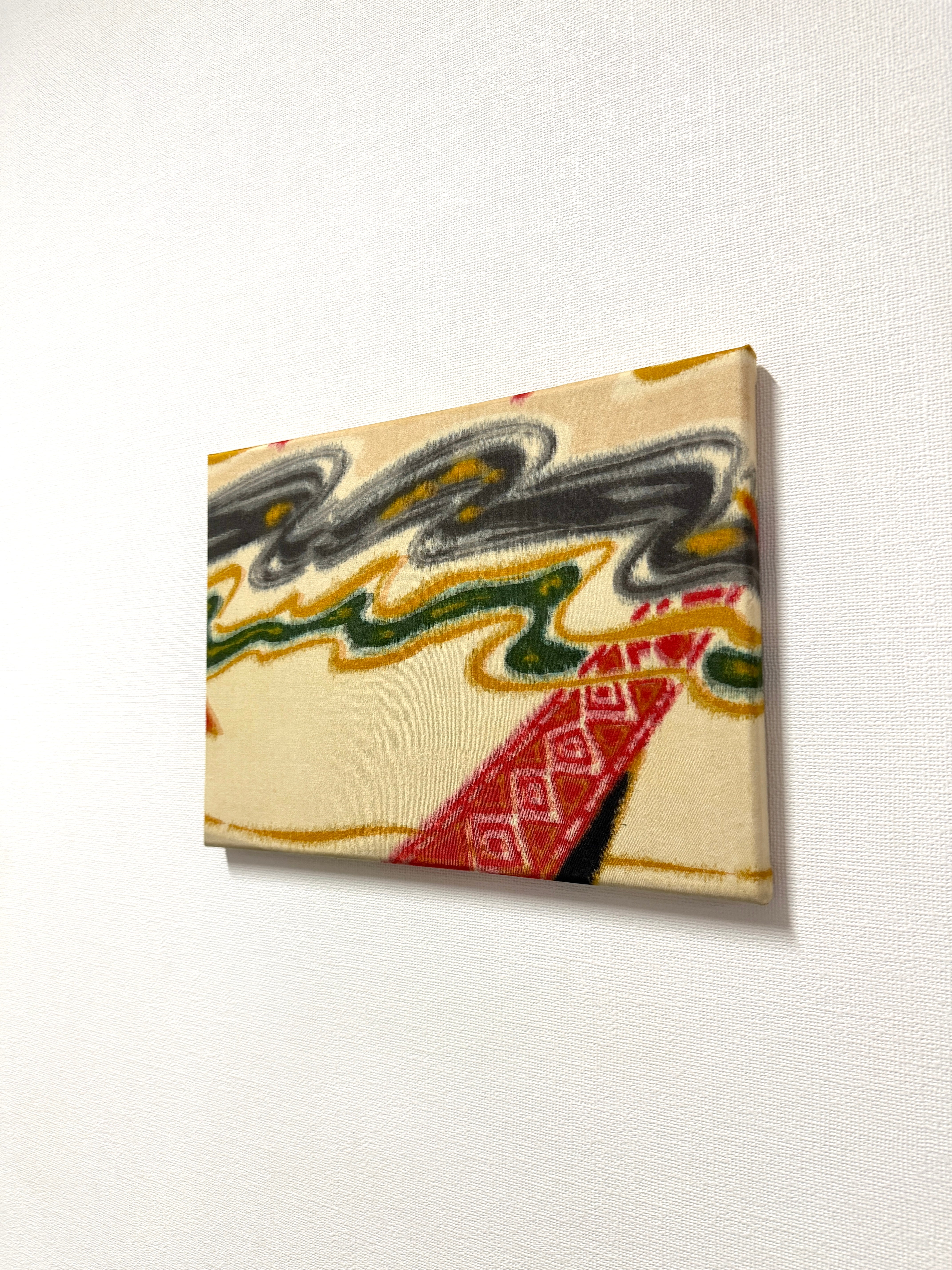 伊勢崎銘仙アートパネル「波」｜一点物