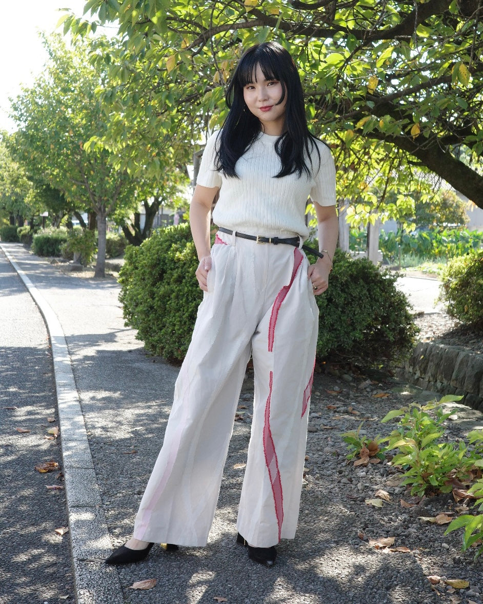 ジャカードパンツ
