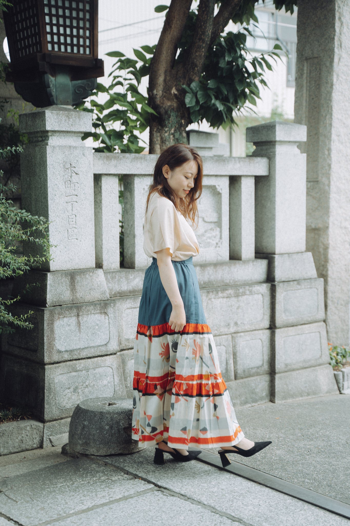 Festival -Meisen Teayard Skirt navy-