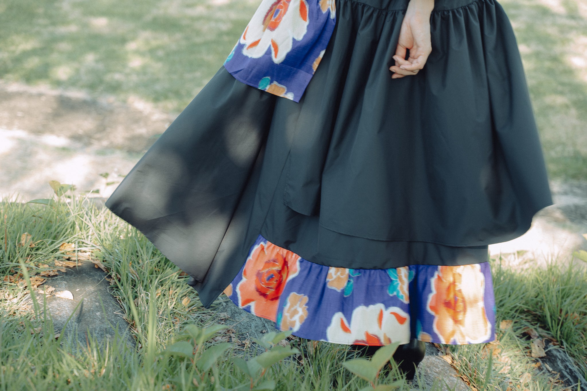 Meisen layerd skirt / rose